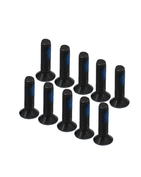 Hexagon countersunk head carbon steel black zinc plated screws-M4*16
